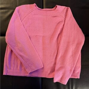 Elegant Pink Crew Neck Sweater for Women
